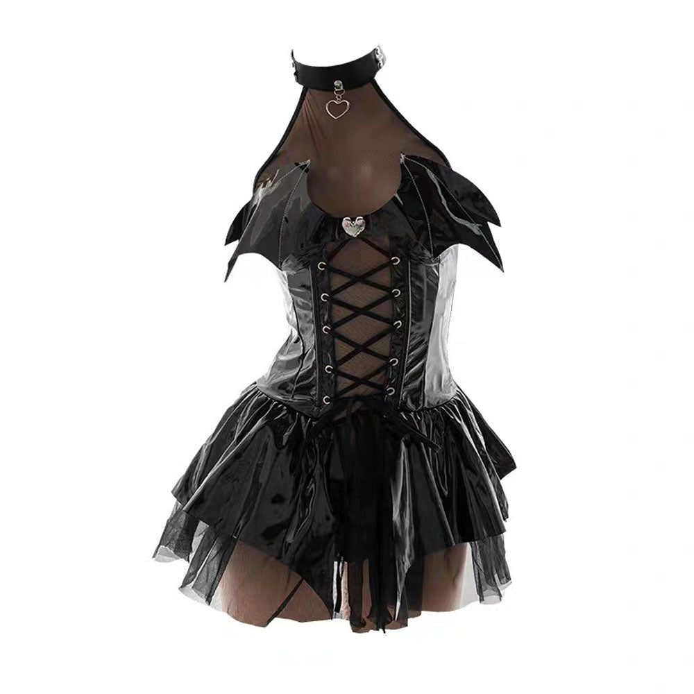 Witch Cosplay Costume Female Little Devil Perspective Skirt