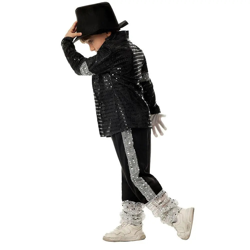 Michael Jackson Kids Performance Costume Tap Dance MJ Imitation Outfit - Pajamasbuy