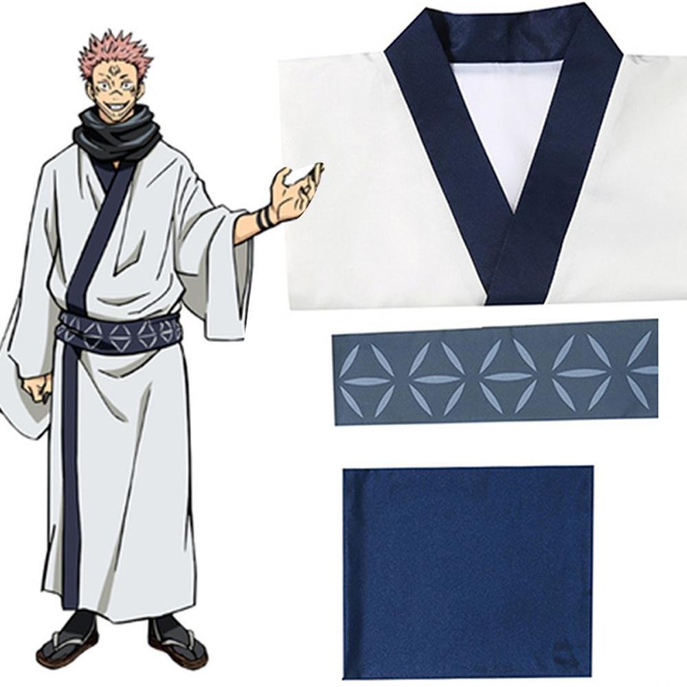 Jujutsu Kaisen Ryomen Sukuna kimono Costume Party Carnival Cosplay Full Set - Pajamasbuy
