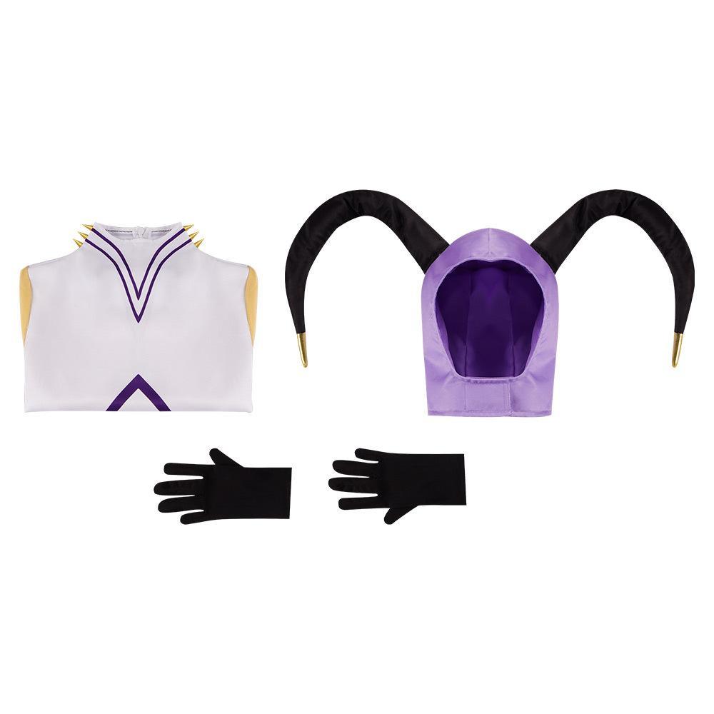 Hazbin Hotel Adam Cosplay Adam Robe Gloves Outfit Halloween - Pajamasbuy